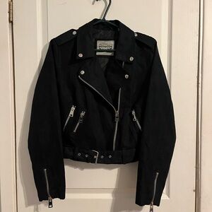 Levi's Black Jacket with Silver Accents